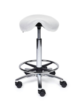 Zadelkruk Compact wit op wielen