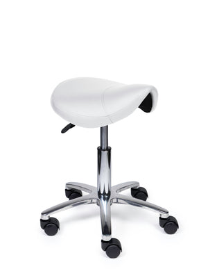 Zadelkruk Compact wit op wielen