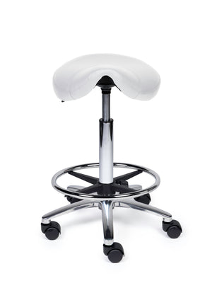 Zadelkruk Compact wit op wielen