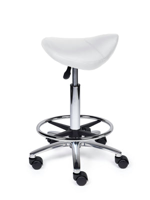 Zadelkruk Compact wit op wielen