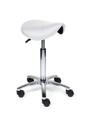 Zadelkruk Compact wit op wielen