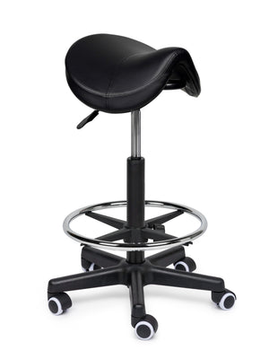 Zadelkruk Premium zwart op wielen