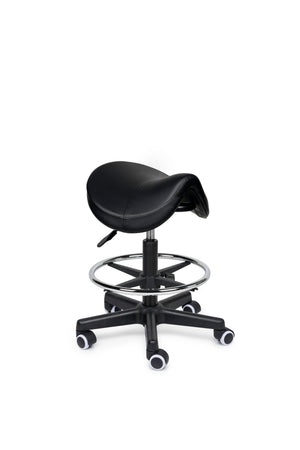 Zadelkruk Premium zwart op wielen