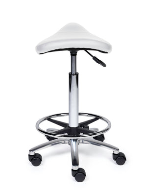 Zadelkruk Compact wit op wielen