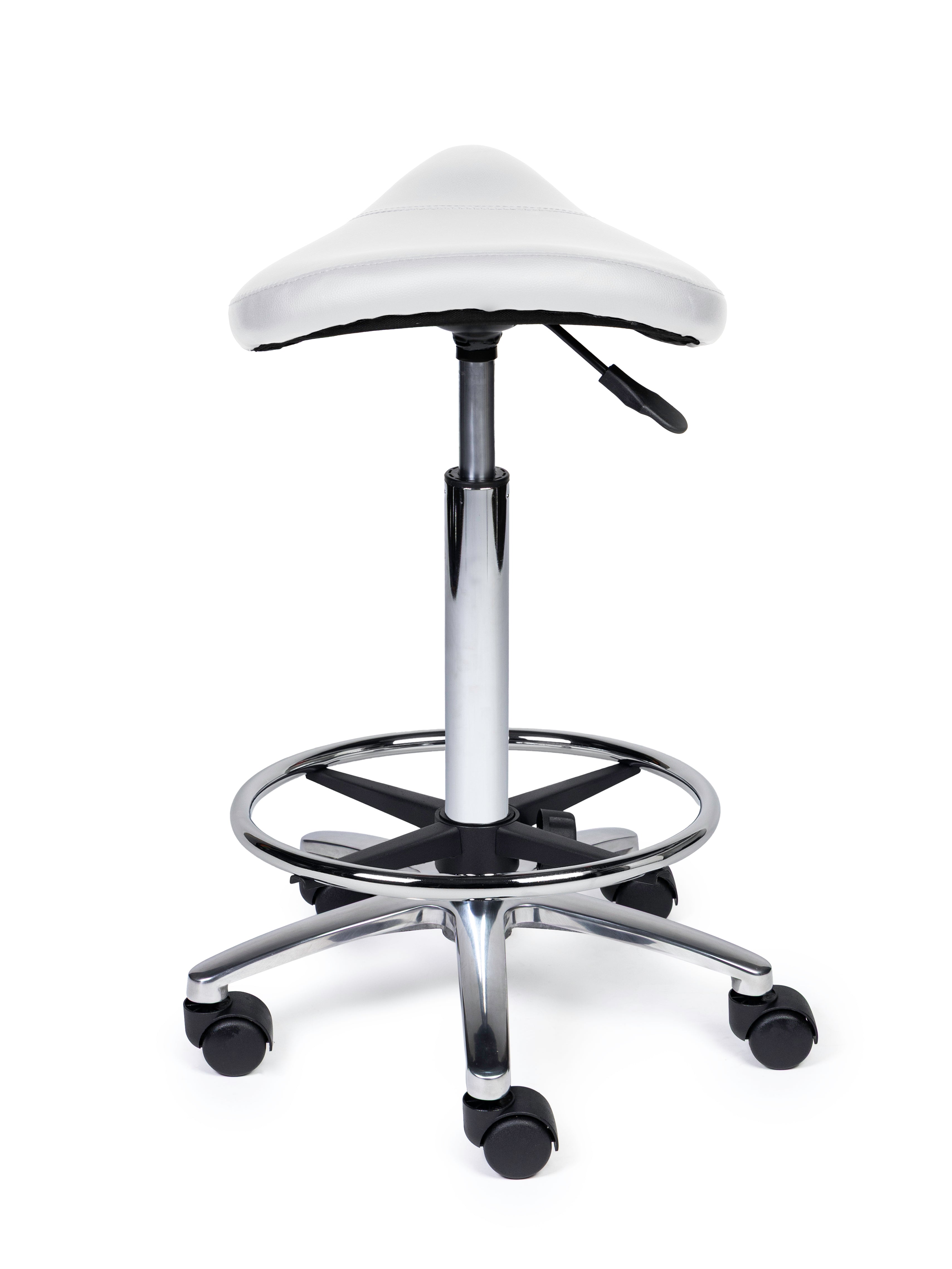 Zadelkruk Compact wit op wielen