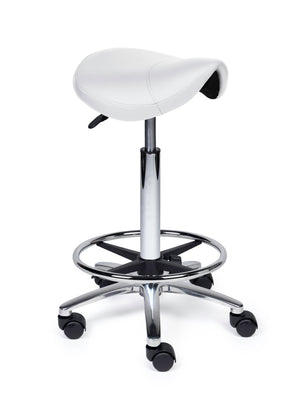 Zadelkruk Compact wit op wielen