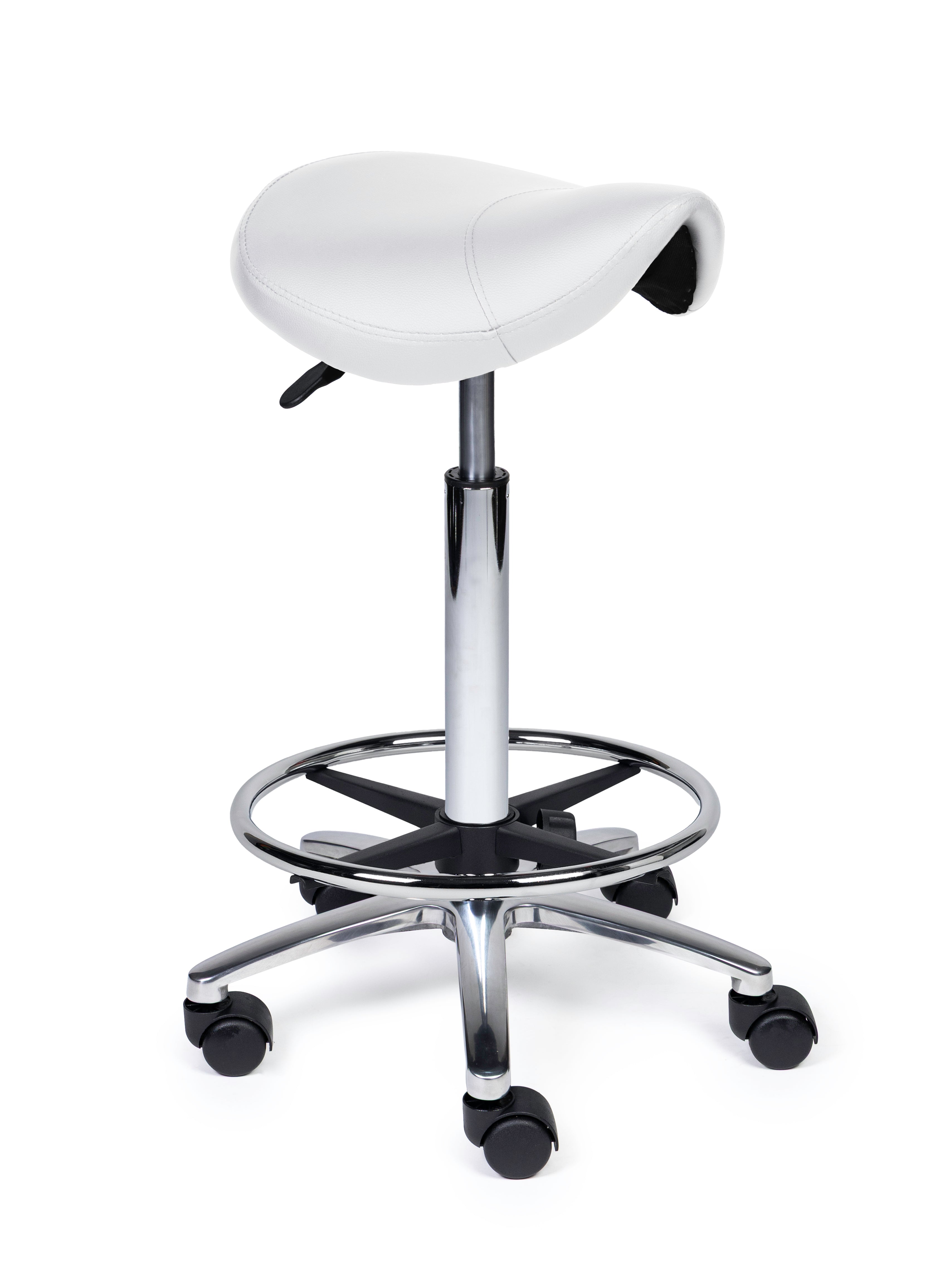Zadelkruk Compact wit op wielen
