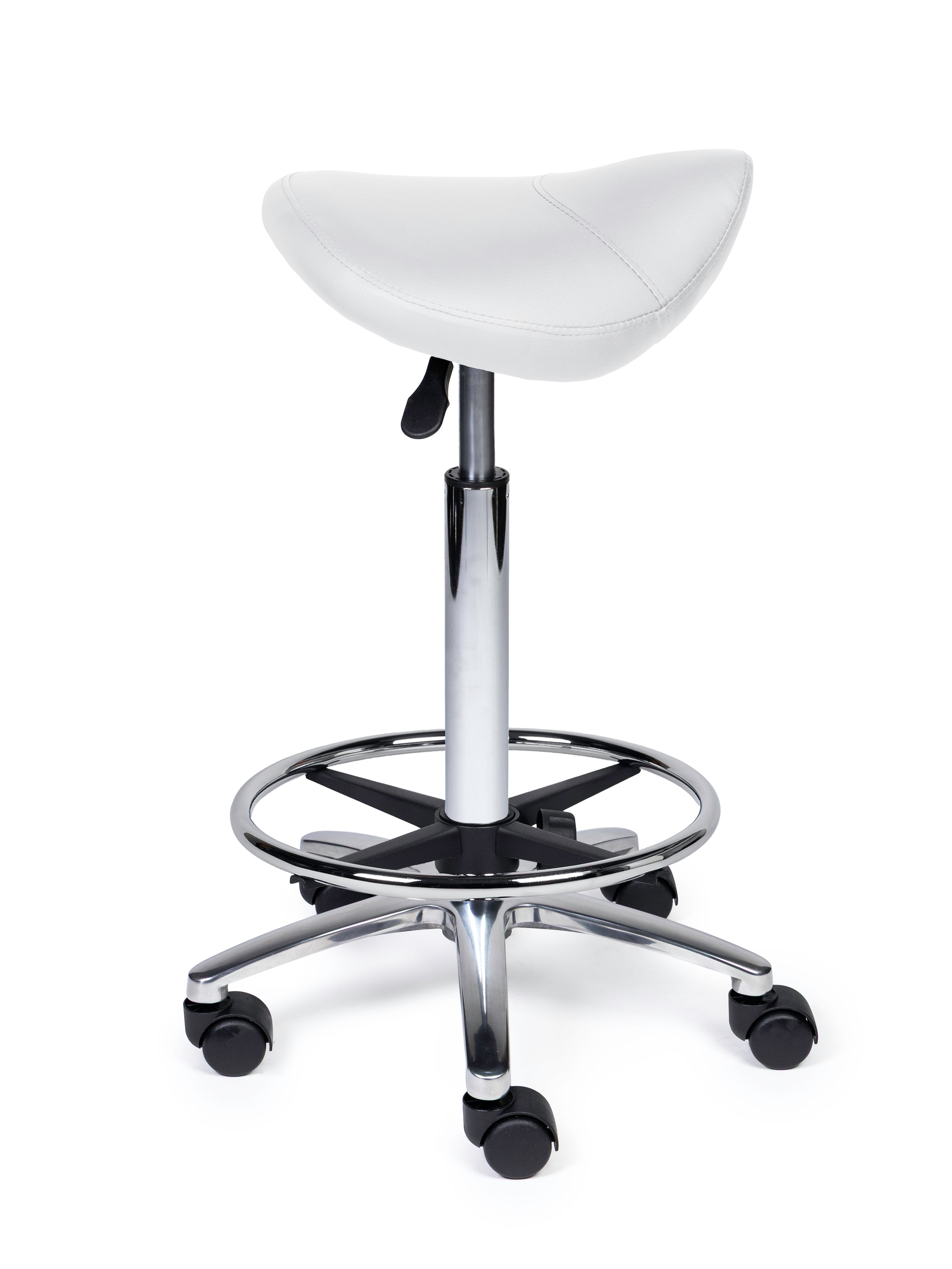 Zadelkruk Compact wit op wielen