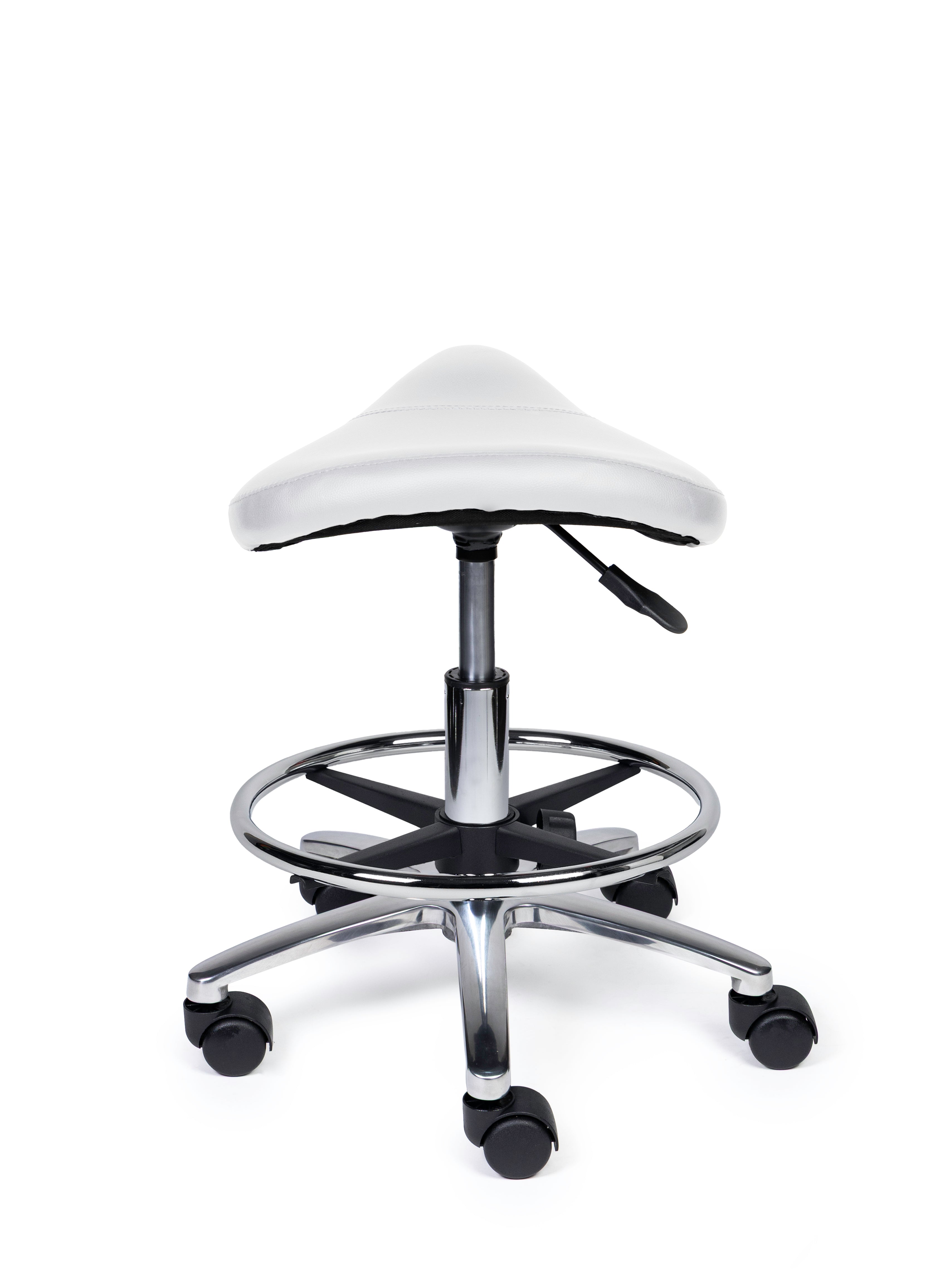 Zadelkruk Compact wit op wielen