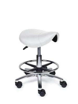 Zadelkruk Compact wit op wielen