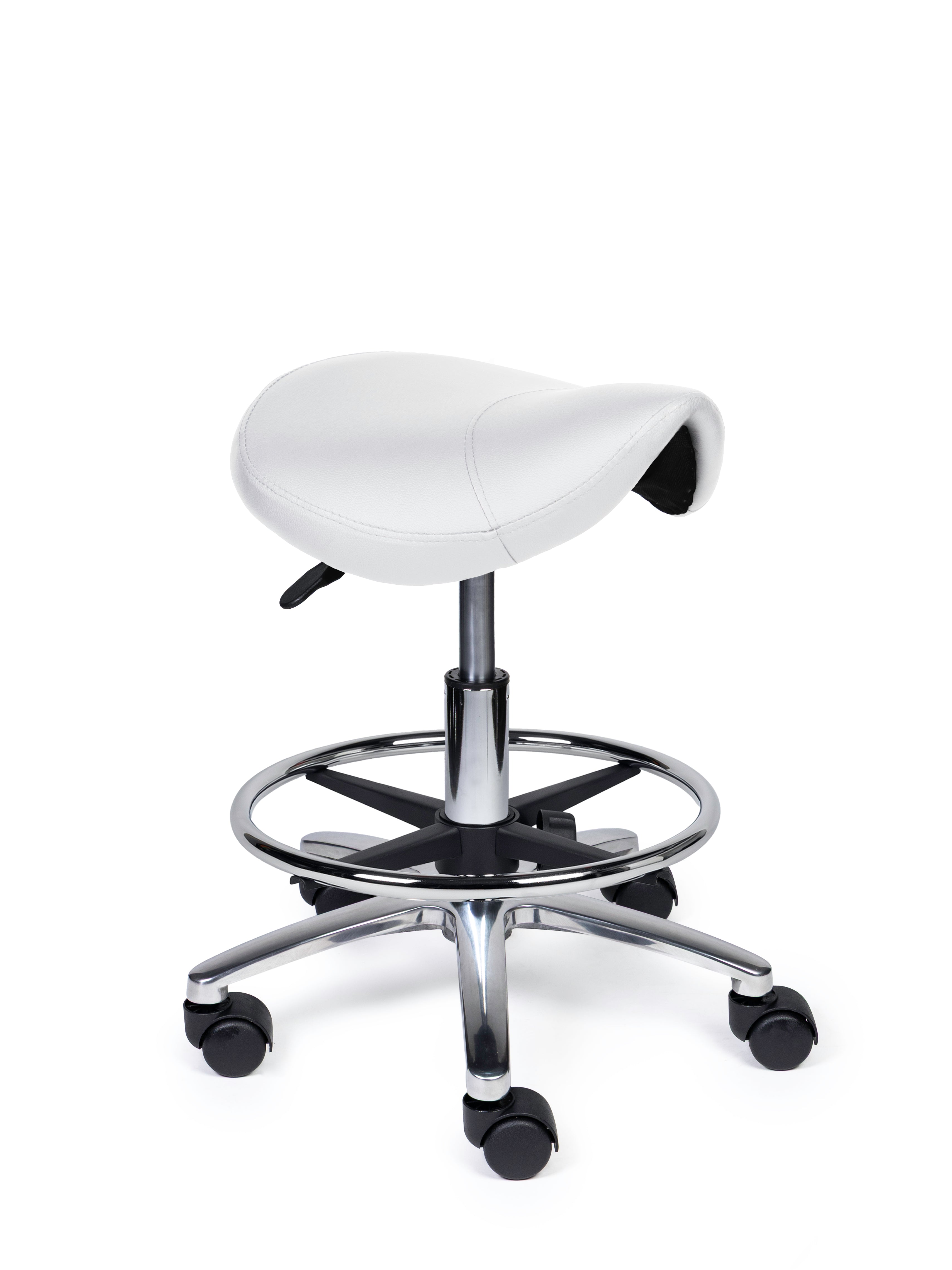 Zadelkruk Compact wit op wielen