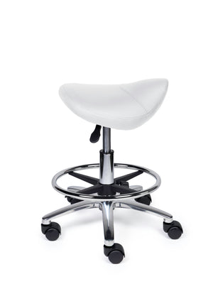 Zadelkruk Compact wit op wielen