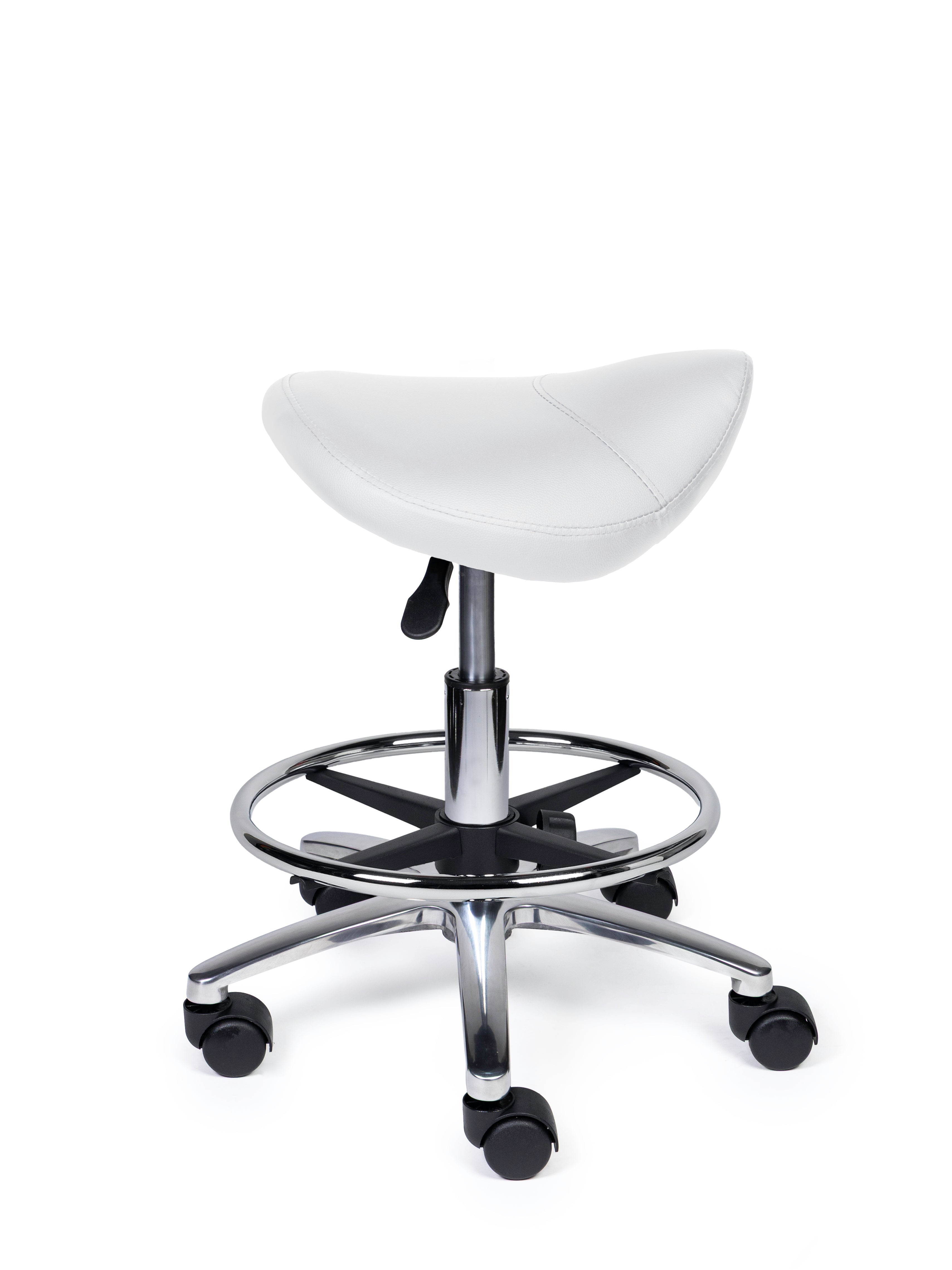 Zadelkruk Compact wit op wielen