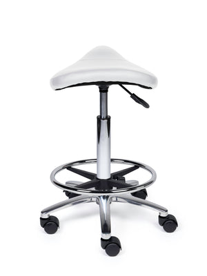 Zadelkruk Compact wit op wielen