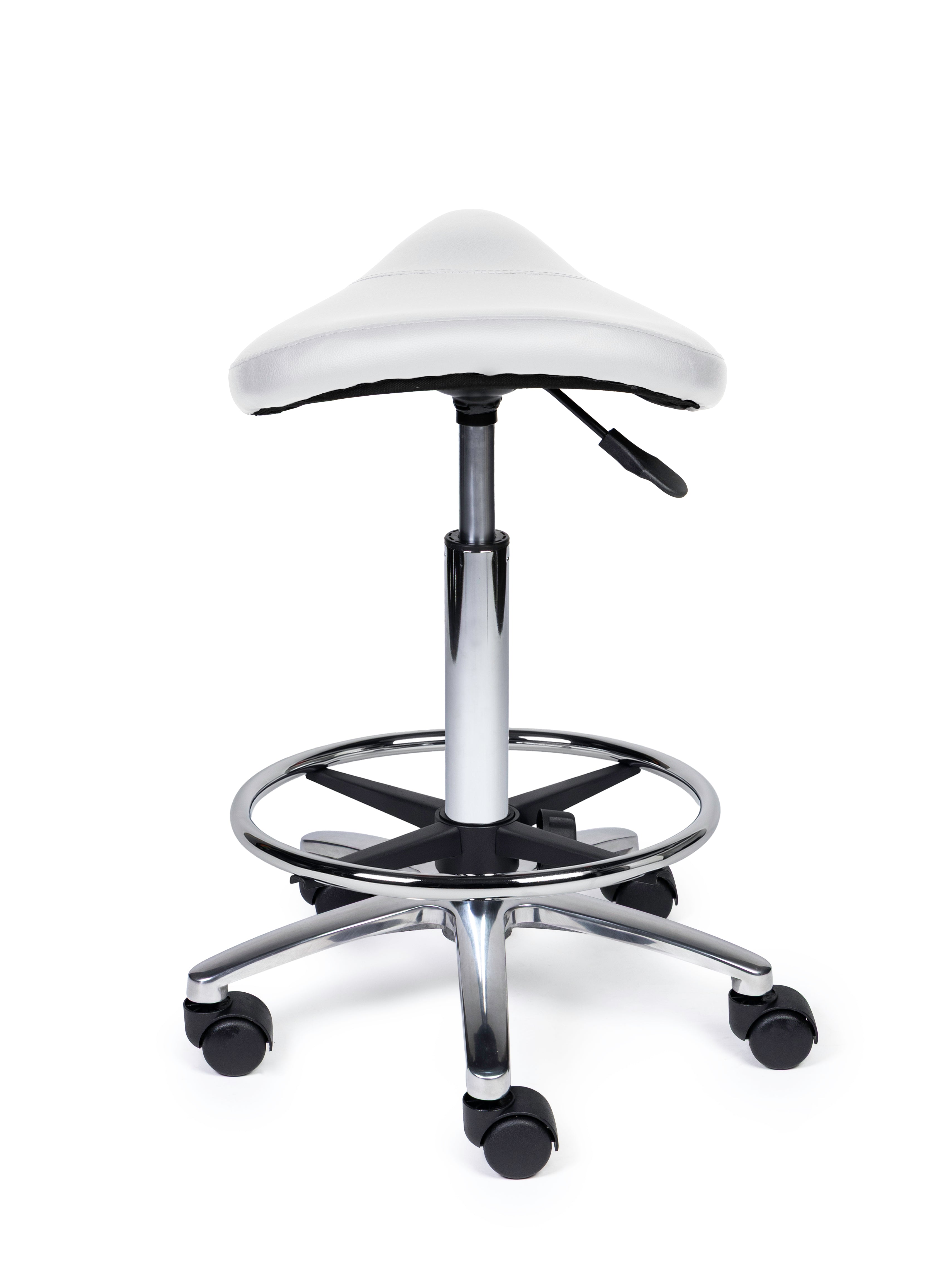 Zadelkruk Compact wit op wielen