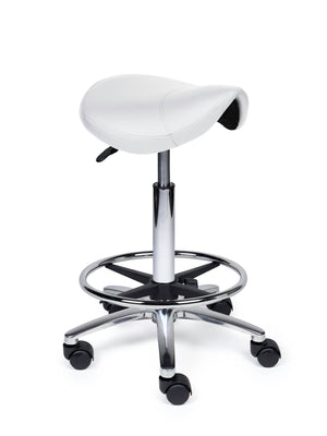 Zadelkruk Compact wit op wielen