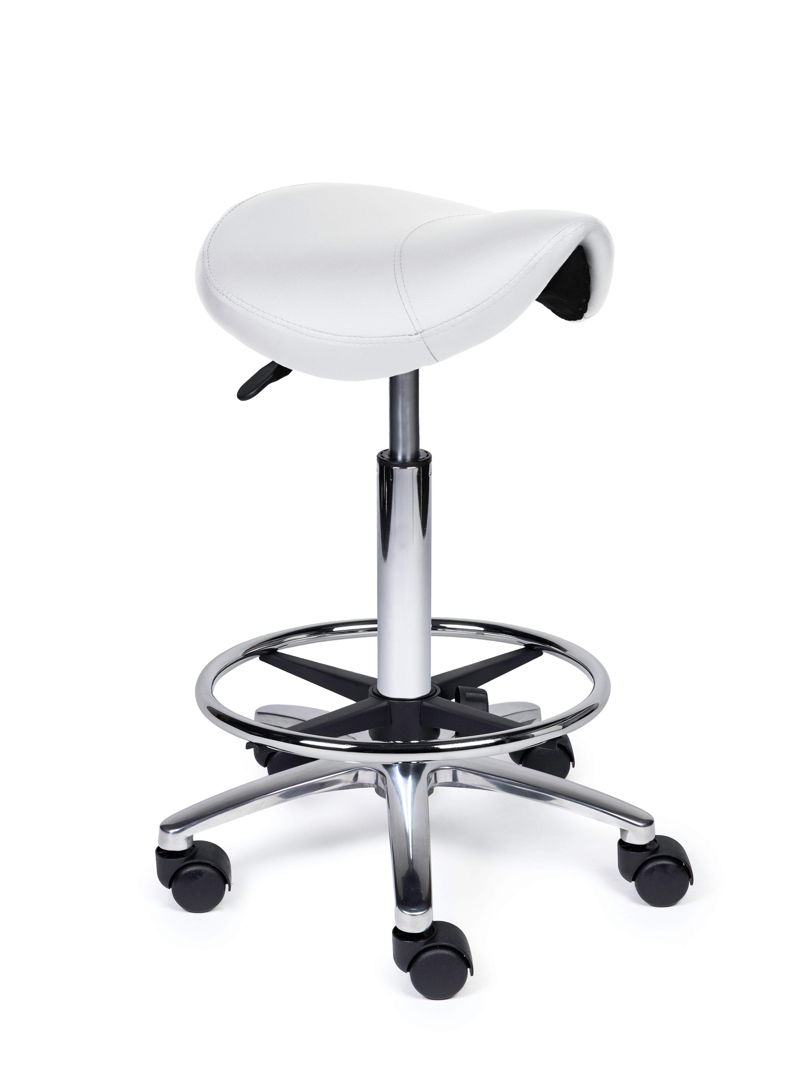 Zadelkruk Compact wit op wielen