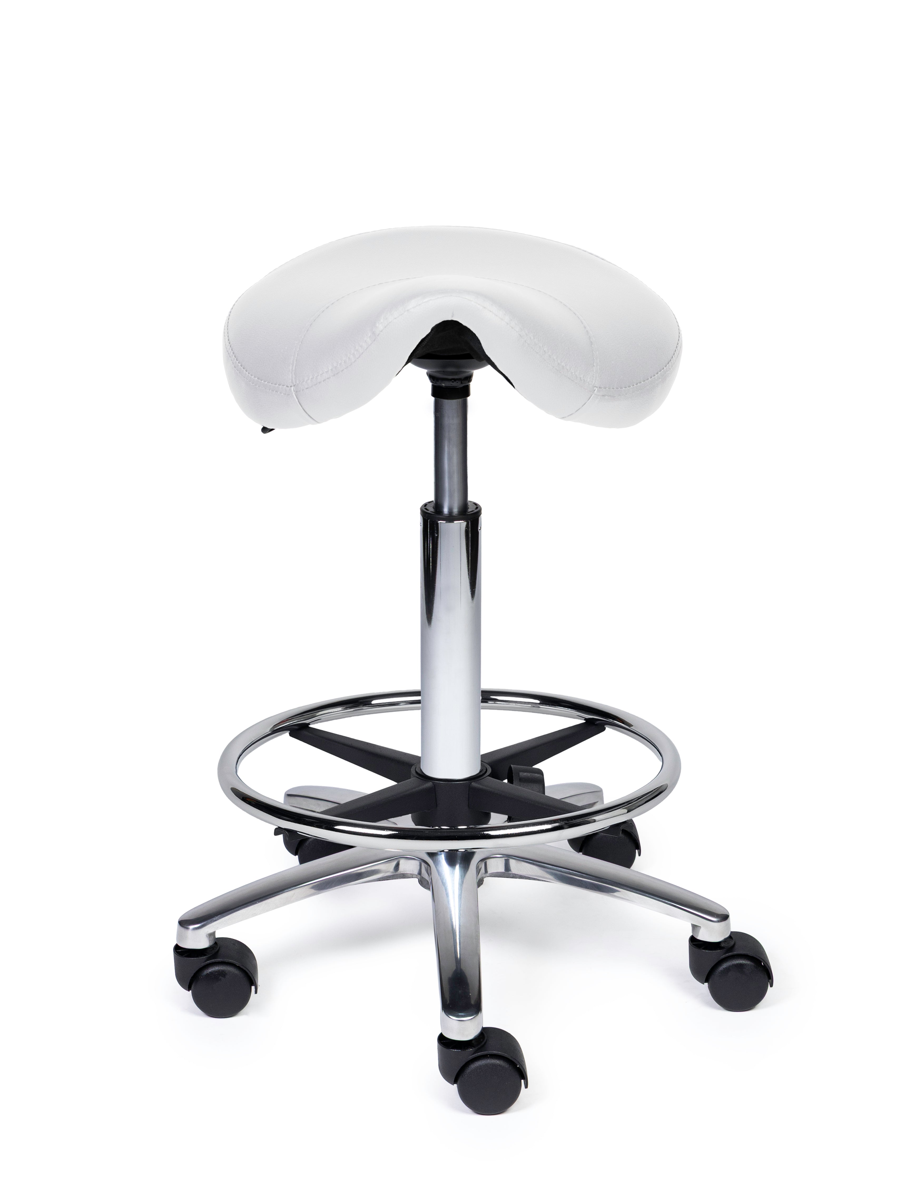 Zadelkruk Compact wit op wielen