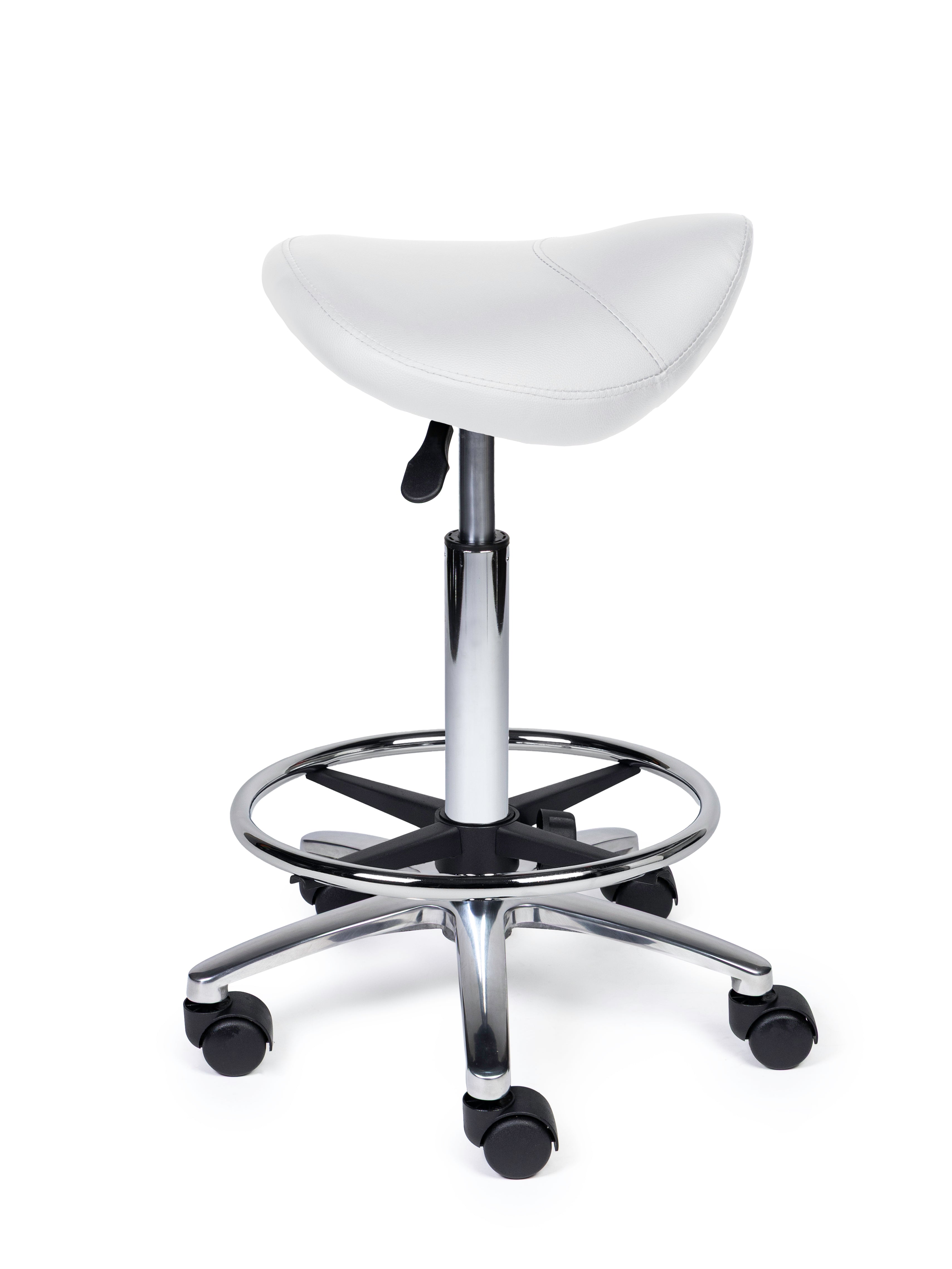 Zadelkruk Compact wit op wielen