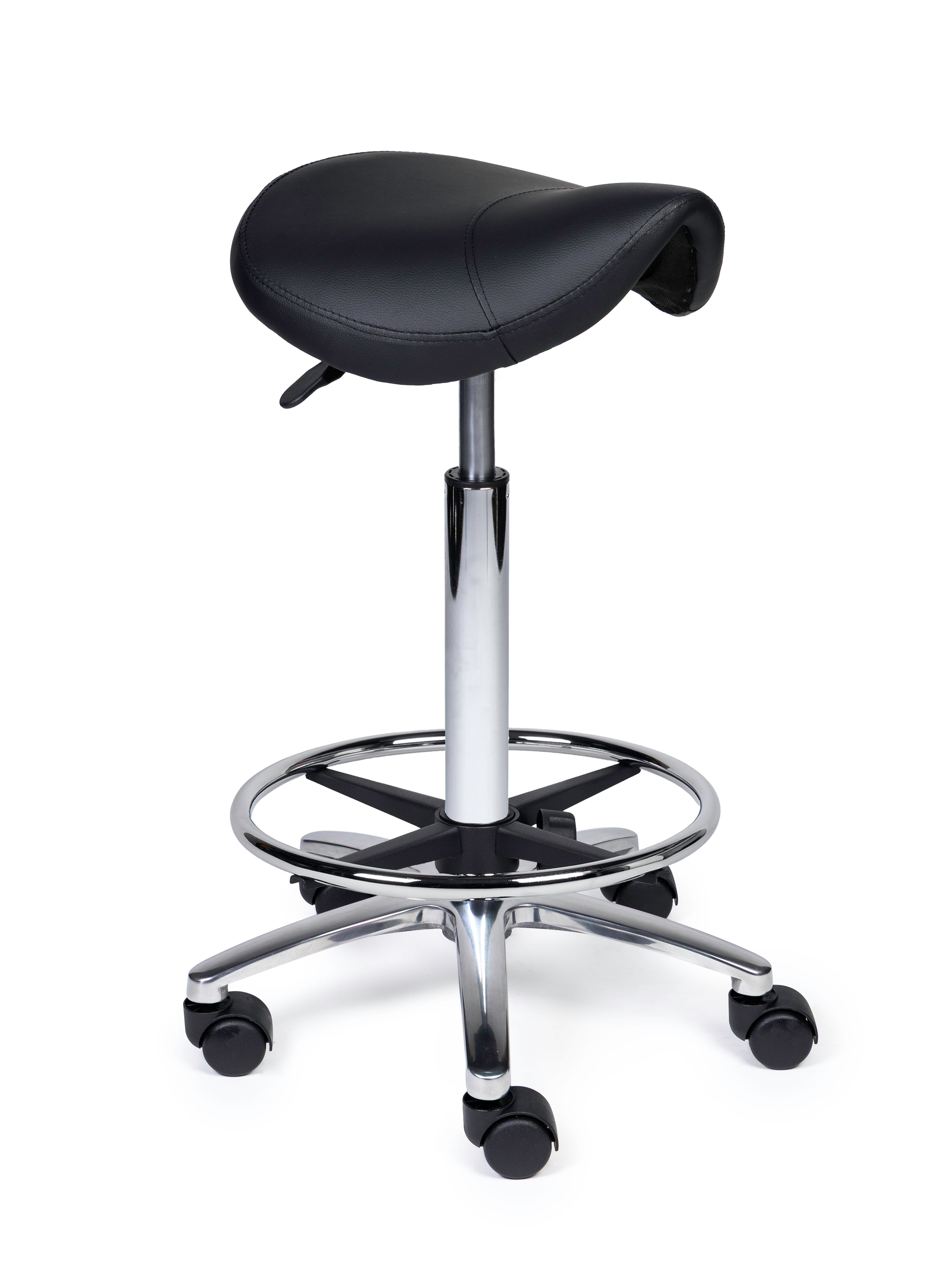 Zadelkruk Compact zwart op wielen