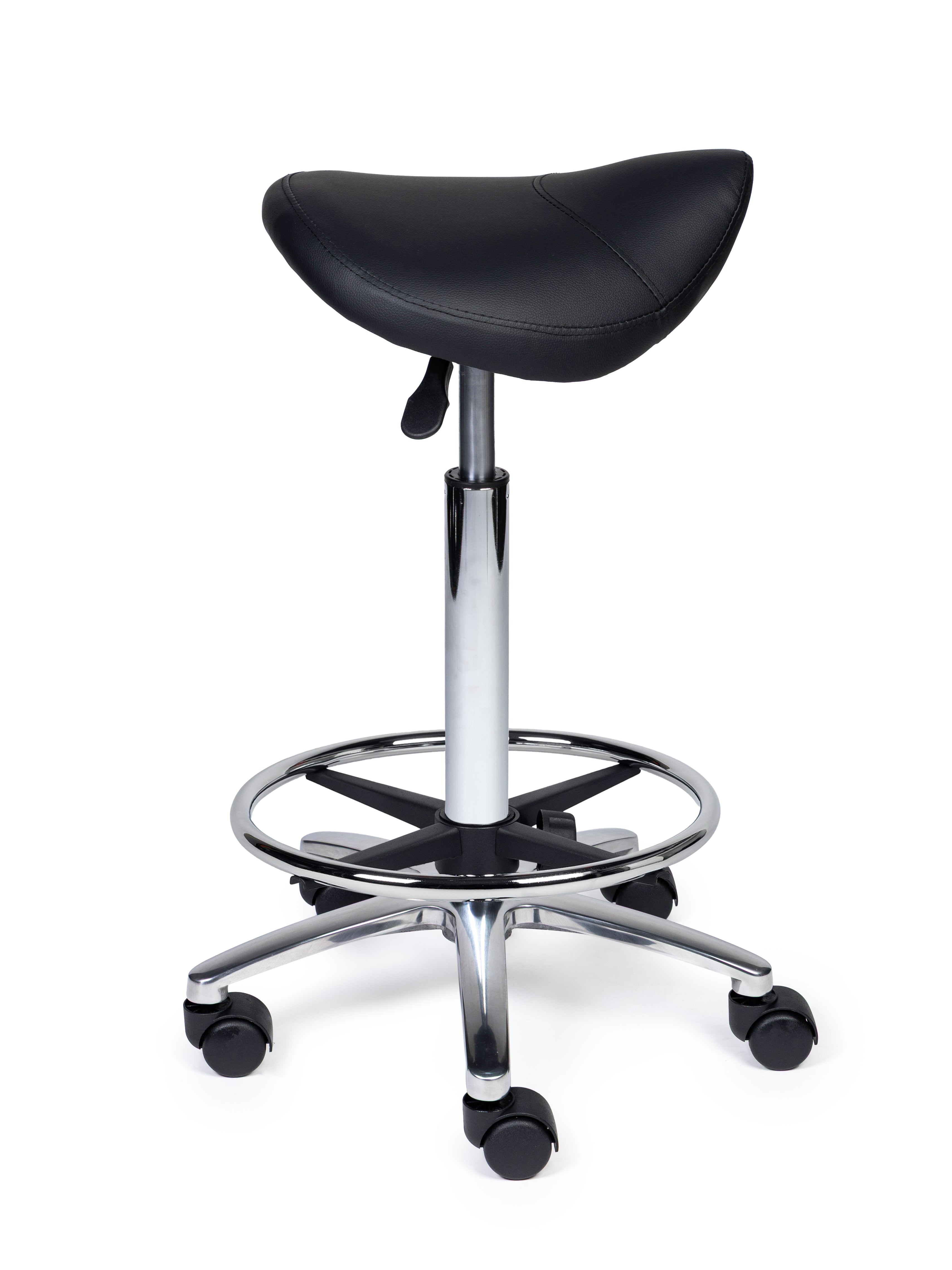 Zadelkruk Compact zwart op wielen
