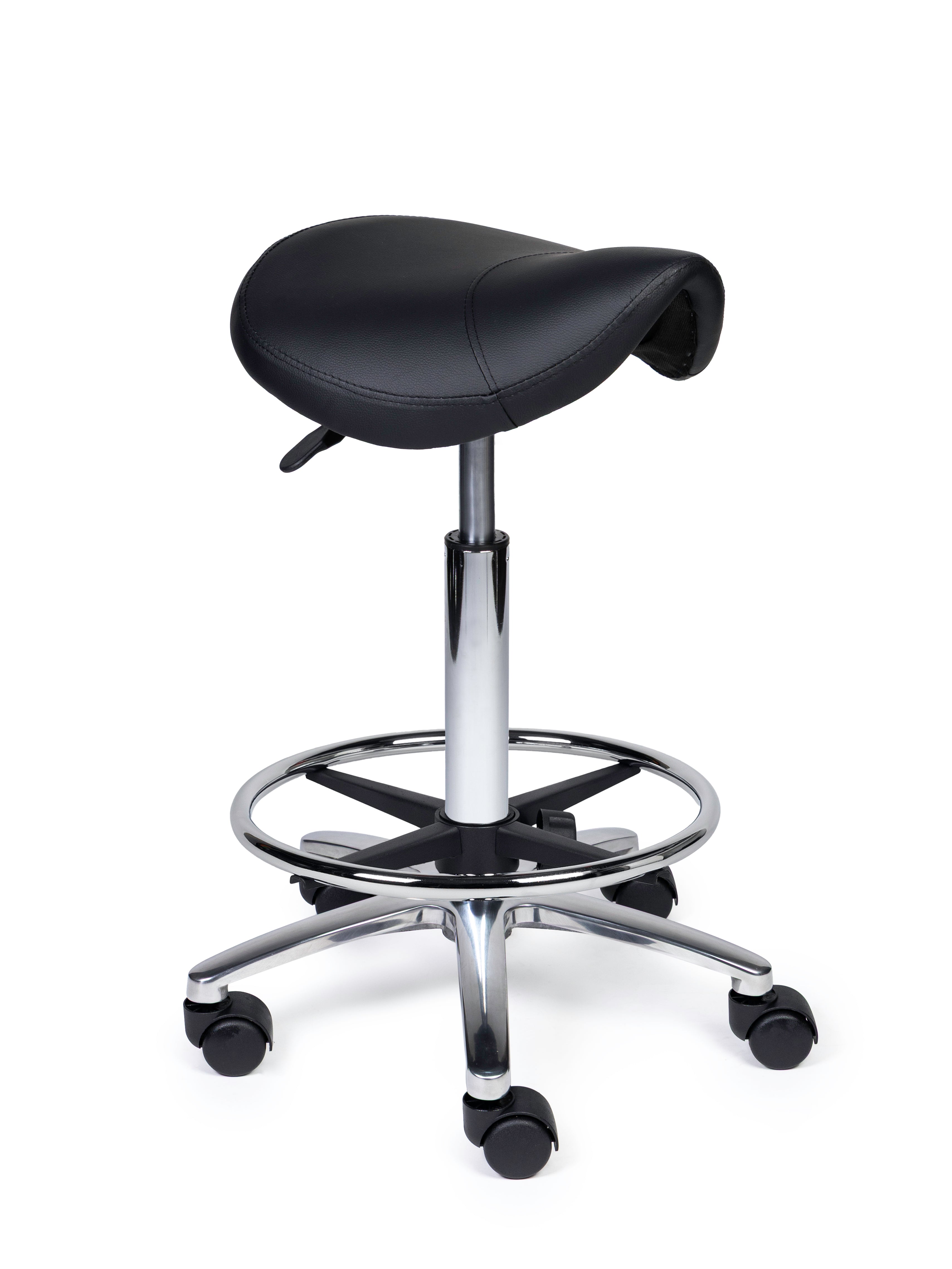 Zadelkruk Compact zwart op wielen