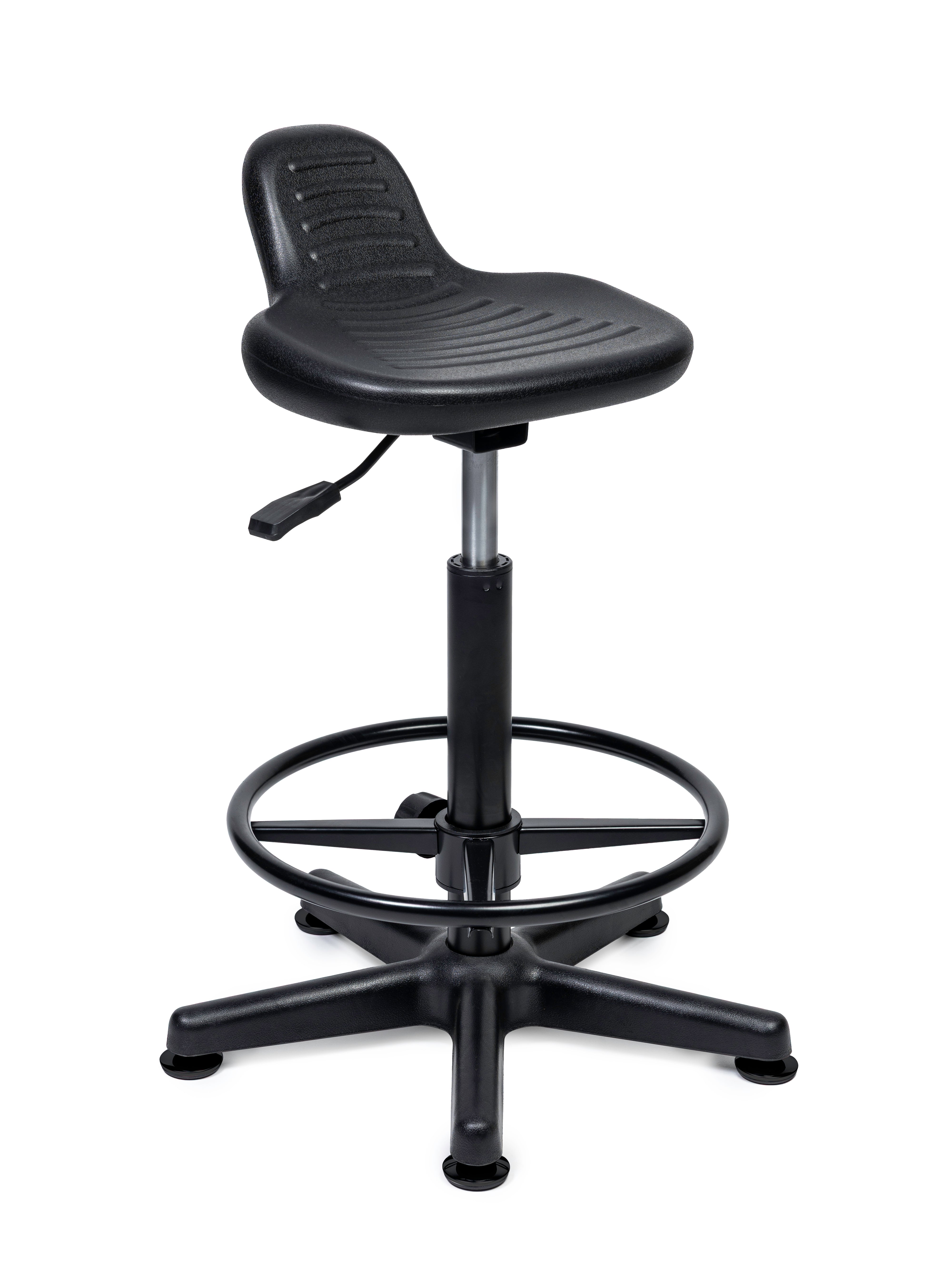 Ergonomische Kassakruk Zwart met Voetenring