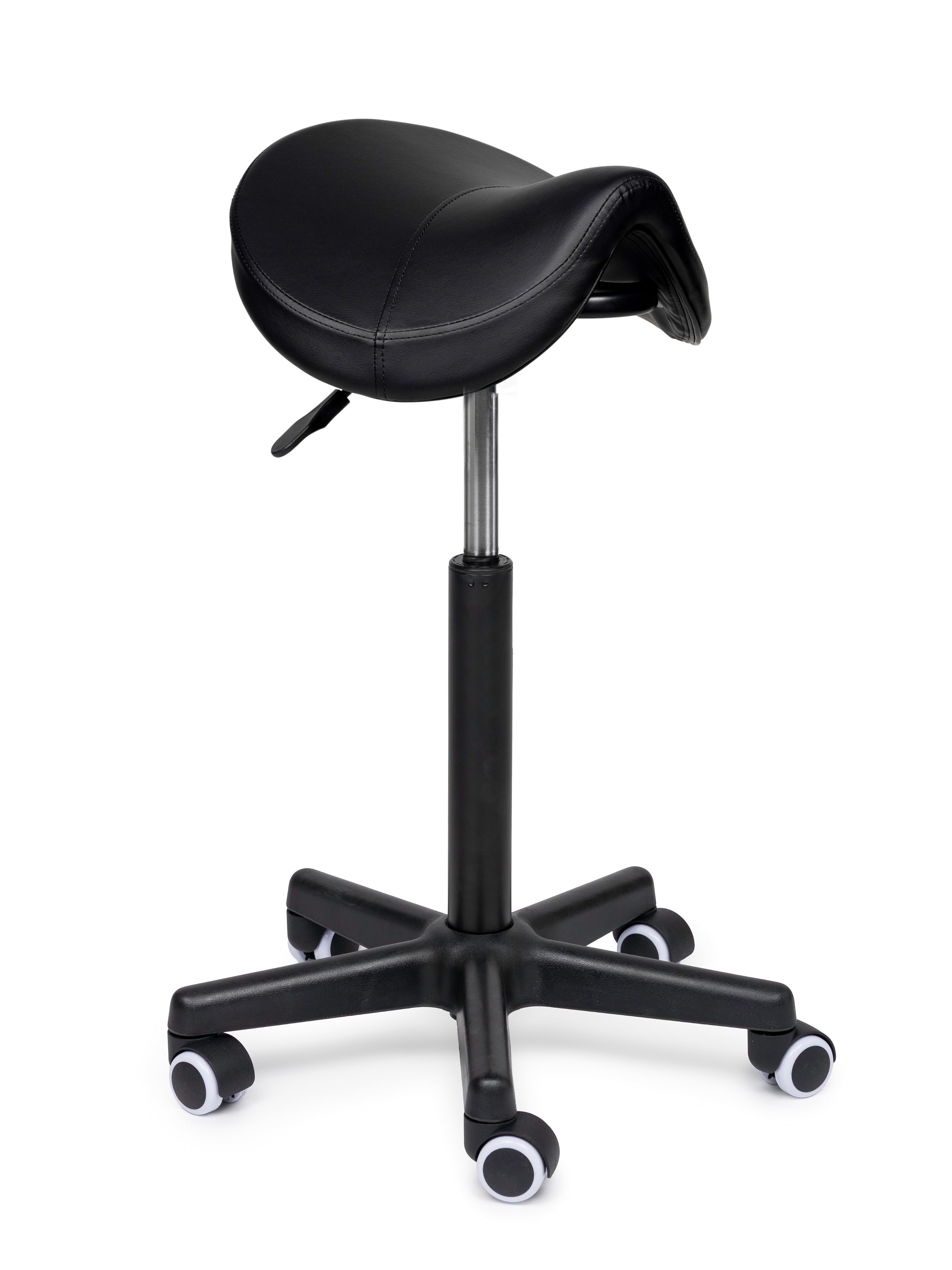 Zadelkruk Premium zwart op wielen