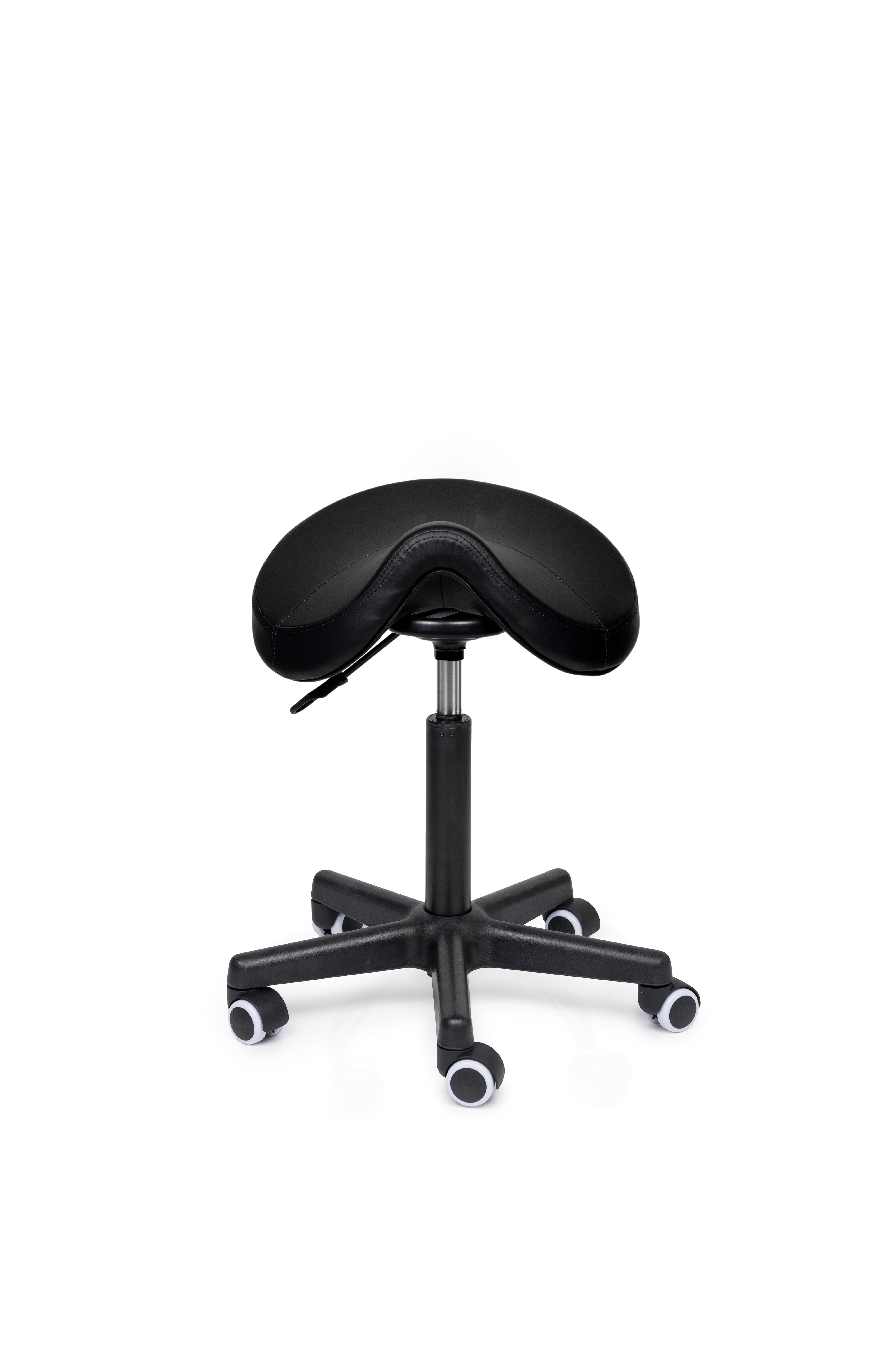 Zadelkruk Premium zwart op wielen