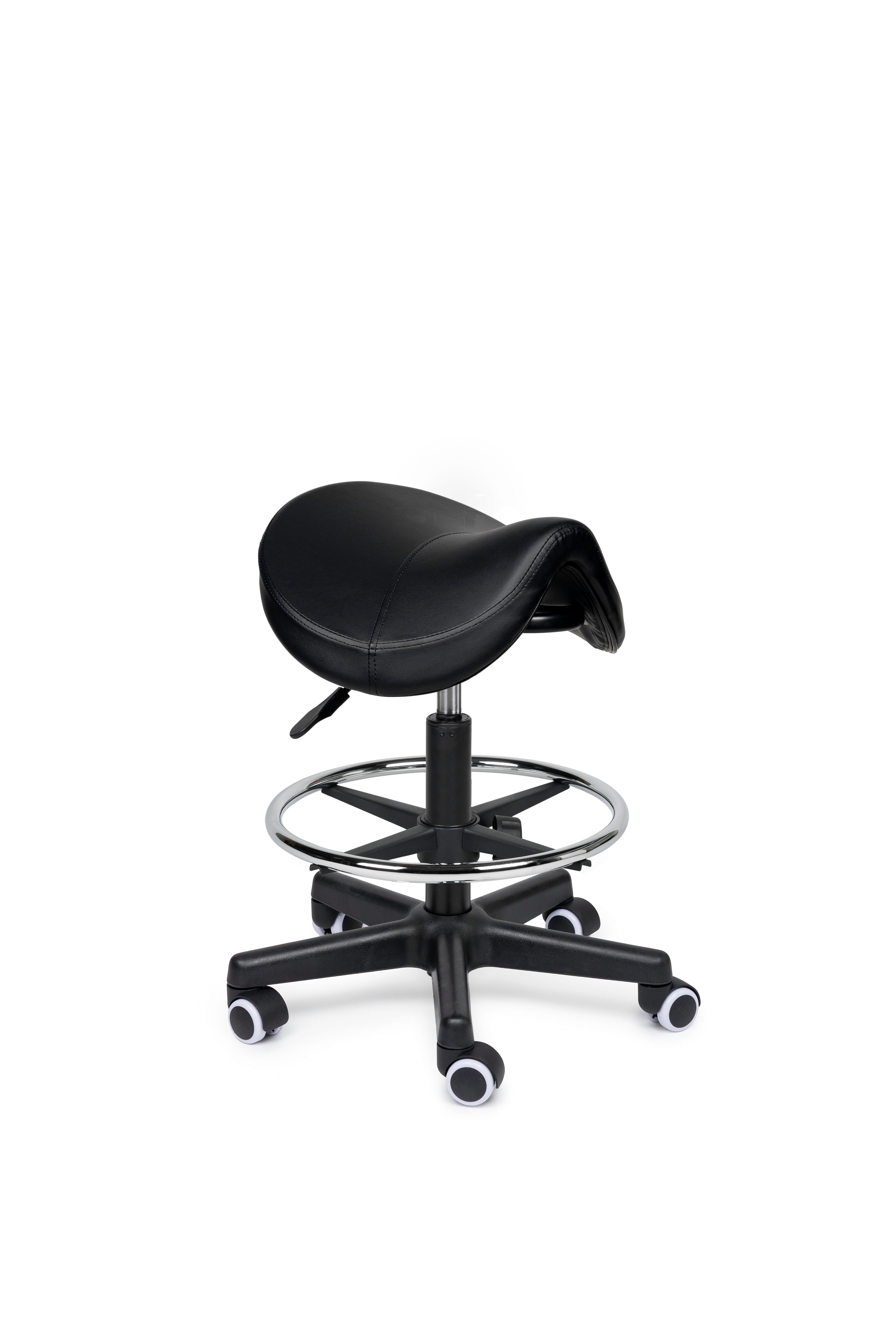 Zadelkruk Premium zwart op wielen