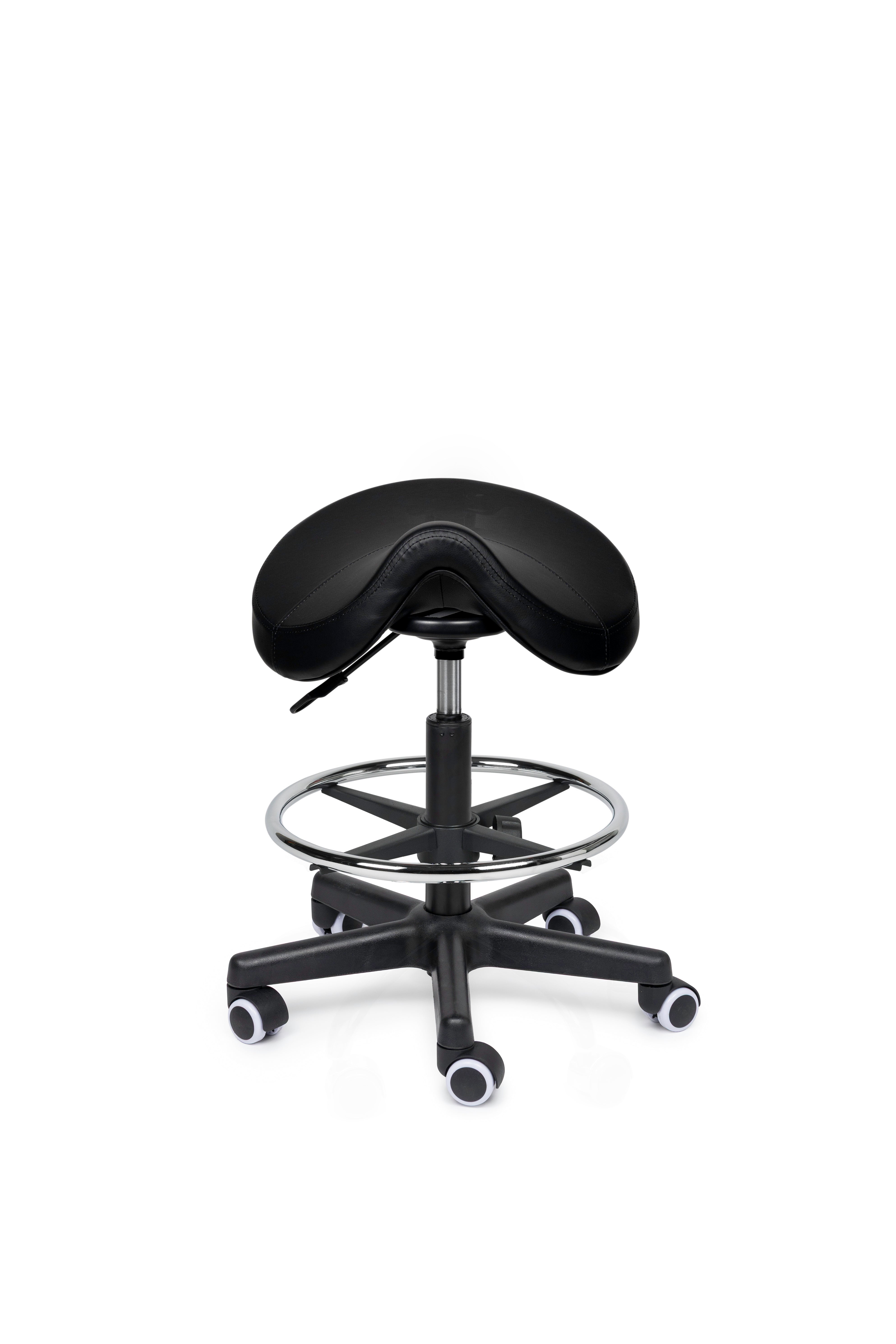 Zadelkruk Premium zwart op wielen