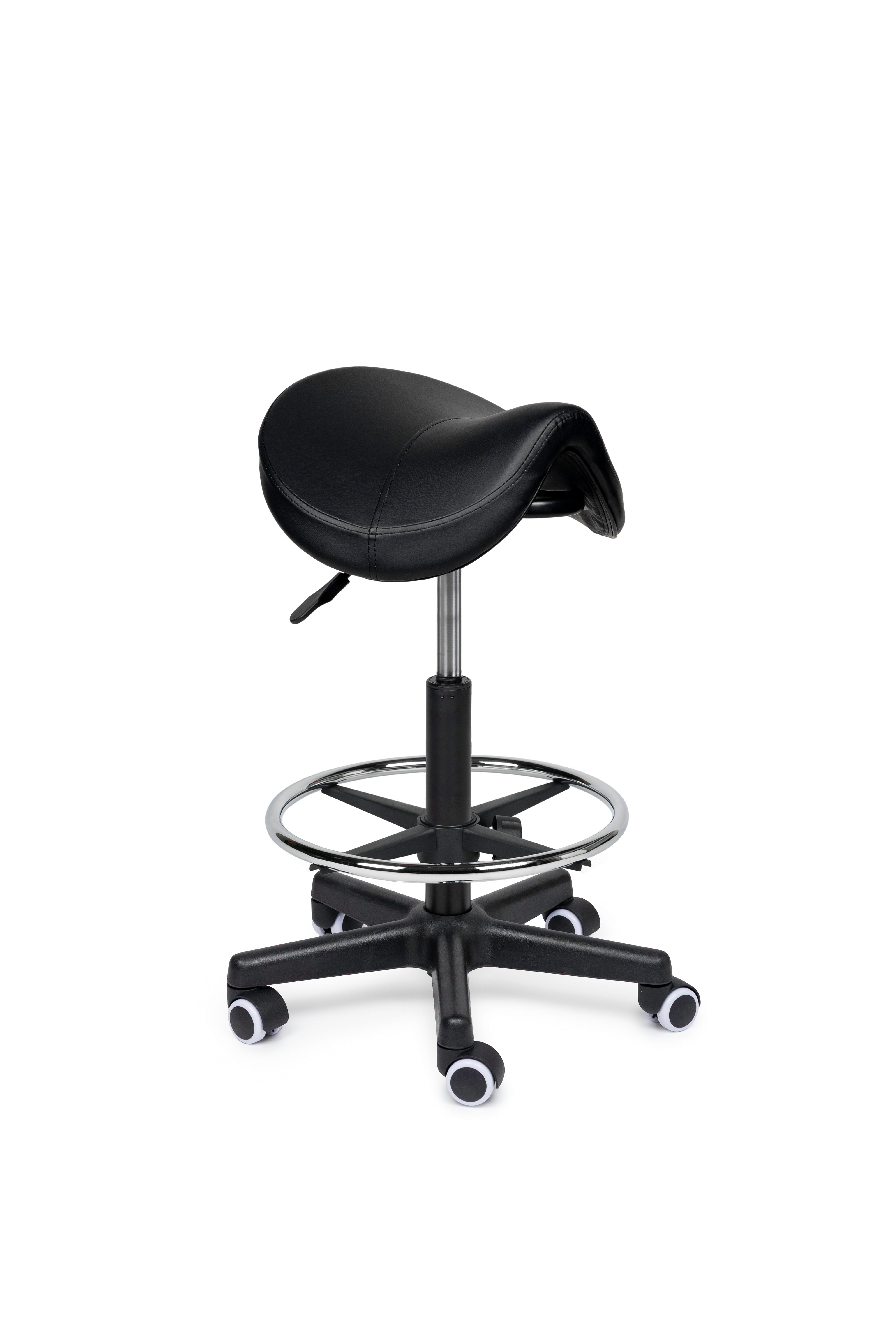 Zadelkruk Premium zwart op wielen