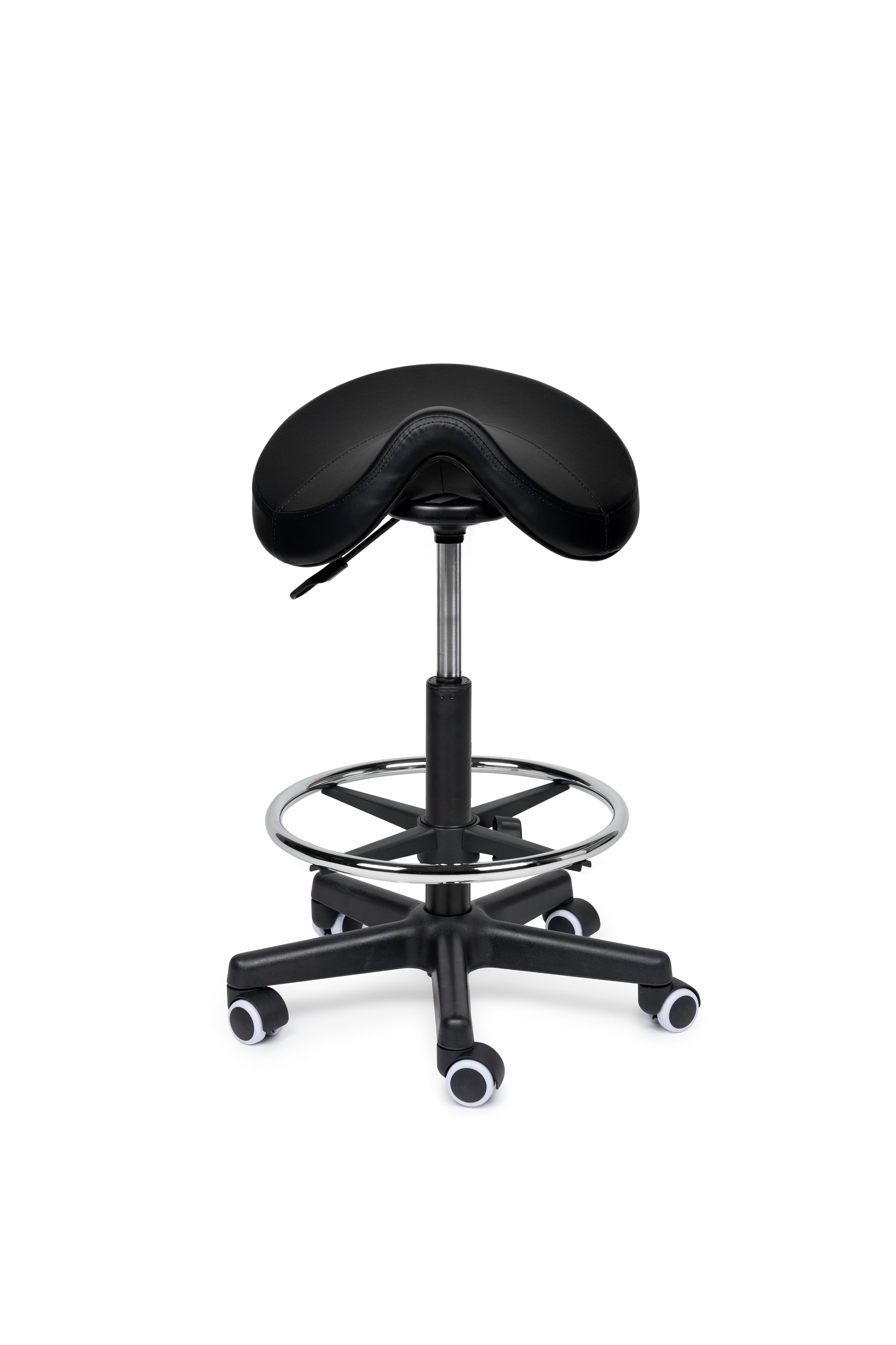 Zadelkruk Premium zwart op wielen